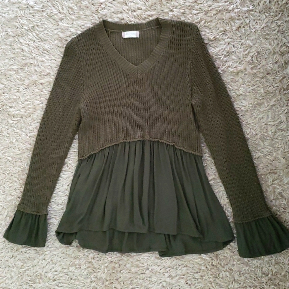 Altar'd State Olive Green Sweater Size Small